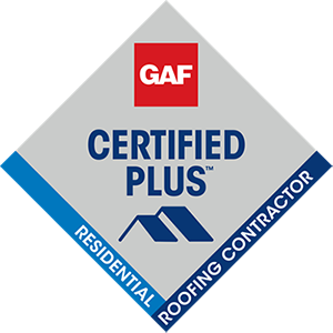 GAF Certified Plus Residential Roofing Contractor logo