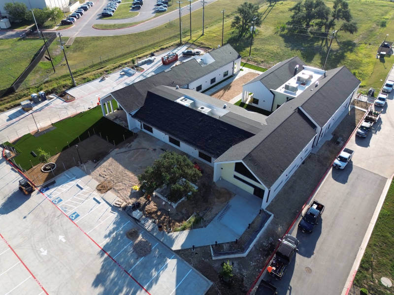 new construction commercial project by GK Homes and Roofing