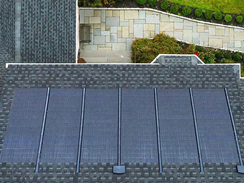 GAF solar shingles on a roof